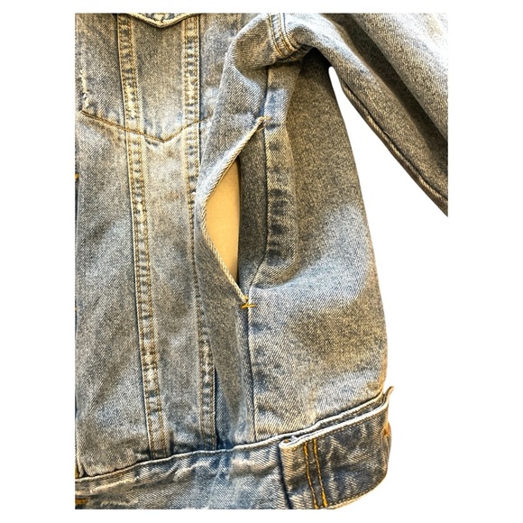 MM & Co. Deconstructed Denim Jacket Size Small - Picture 5 of 7